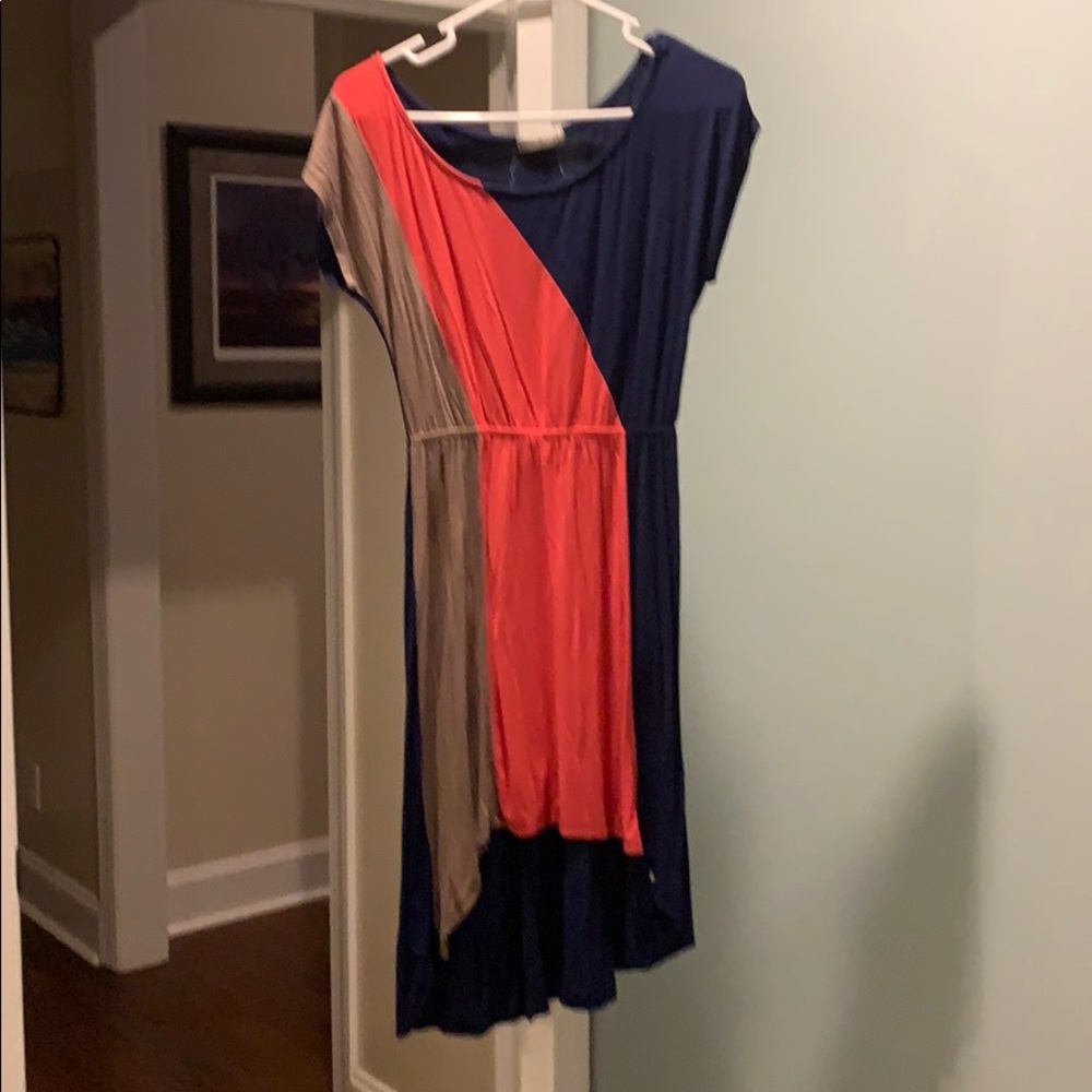 Cotton high low dress